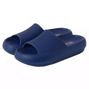 32 Degrees Navy CUSHION SLIDES Womens XS